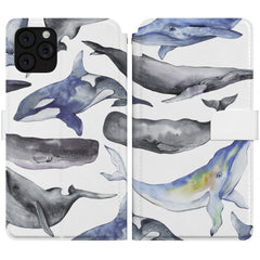 Lex Altern iPhone Wallet Case Whale Watercolor Wallet