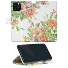 Lex Altern iPhone Wallet Case Painted Roses Wallet