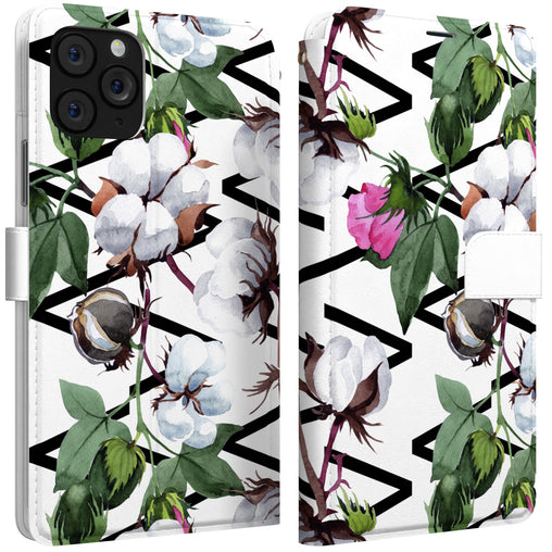 Lex Altern iPhone Wallet Case Cotton Flowers Wallet