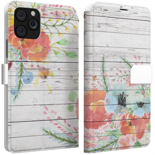 Lex Altern iPhone Wallet Case Floral Wood Wallet