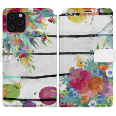 Lex Altern iPhone Wallet Case Abstract Flowers Wallet