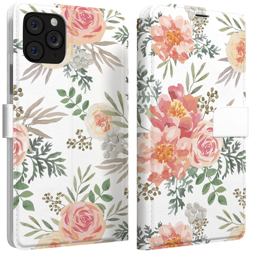 Lex Altern iPhone Wallet Case Pastel Bouquets Wallet