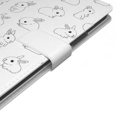 Lex Altern iPhone Wallet Case White Bunnies Wallet