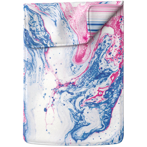 Lex Altern Laptop Sleeve Blue and Pink Painting