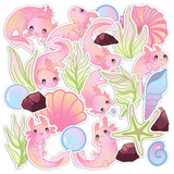 Lex Altern 25 PCS Sticker Pack for Laptop Baby Axolotl
