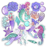 Lex Altern 16 PCS Sticker Pack for Laptop Pretty Mermaids