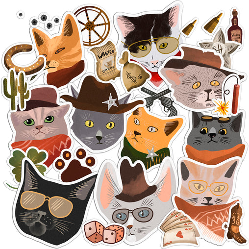 Lex Altern 29 PCS Sticker Pack for Laptop Meowdy Cats