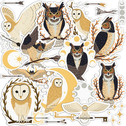 Lex Altern 27 PCS Sticker Pack for Laptop Night Owls