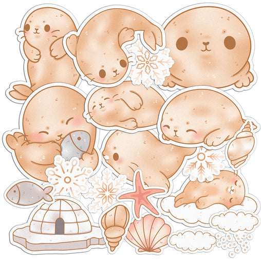Lex Altern 20 PCS Sticker Pack for Laptop Baby Seal