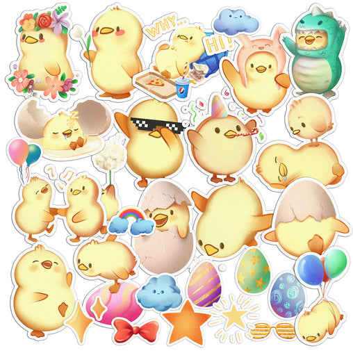 Lex Altern 32 PCS Sticker Pack for Laptop Baby Chick