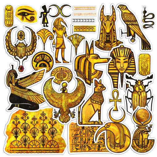 Lex Altern 30 PCS Sticker Pack for Laptop Ancient Egypt