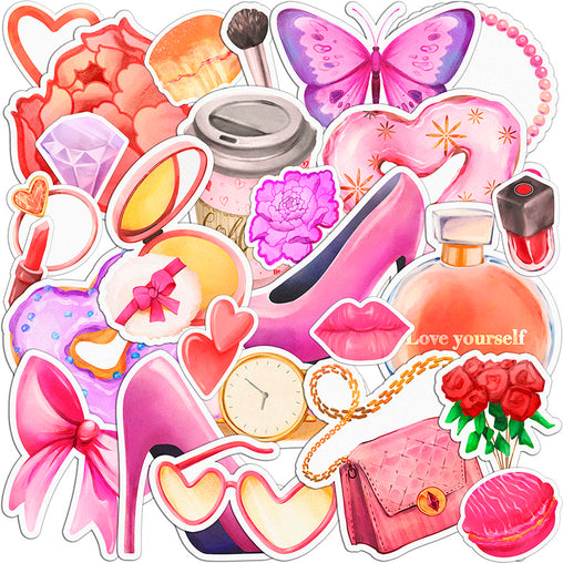 Lex Altern 28 PCS Sticker Pack for Laptop Love Yourself