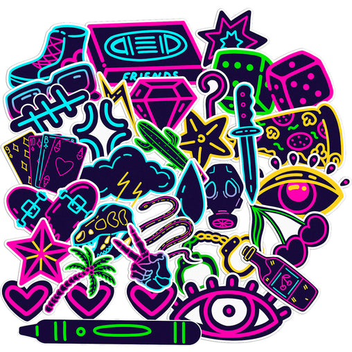 Lex Altern 31 PCS Sticker Pack for Laptop Vibrant Graffiti