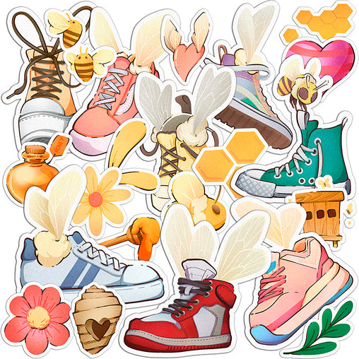 Lex Altern 23 PCS Sticker Pack for Laptop Winged Sneakers
