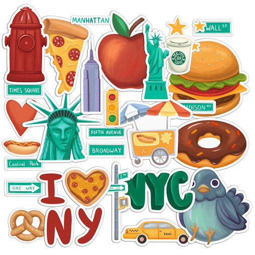 Lex Altern 31 PCS Sticker Pack for Laptop NYC
